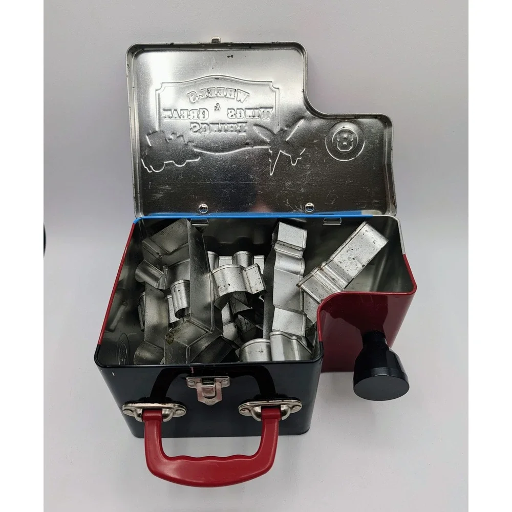Williams-Sonoma Wheels Wings & Other Great Things 8pc Cookie Cutter Set Tin